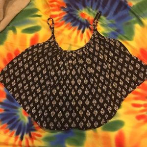 Flowy crop shirt